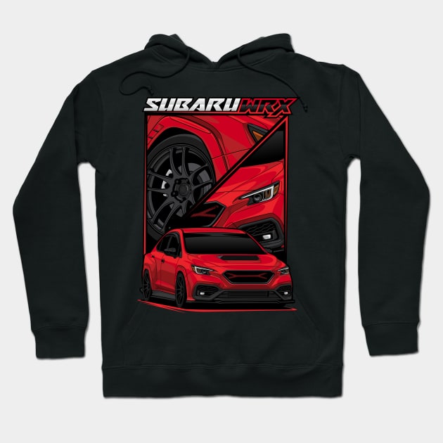 VB WRX in Ignition Red Hoodie by RetroWRX Inc.